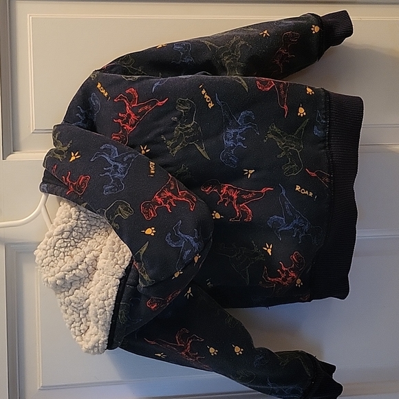 The Children's Place 2T Dinosaur Fleece Zip Up Hoodie - Picture 4 of 6